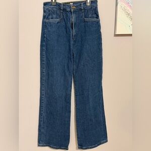 Favorite Daughter The Jordie High Waist Wide Leg 27 Pepper